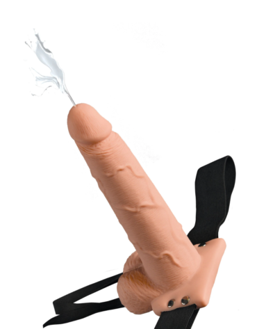 Pipedream Fetish Fantasy Series 7" Squirting Hollow Strap-On Light
