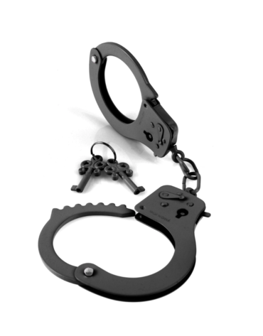 Pipedream Fetish Fantasy Series Designer Metal Handcuffs Black