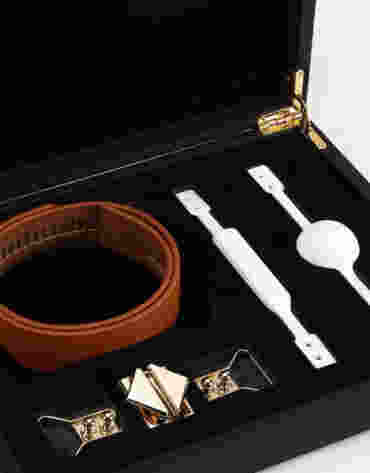 LOCKINK zestaw knebli Ball-Gag & Gag-Bite Set Brown