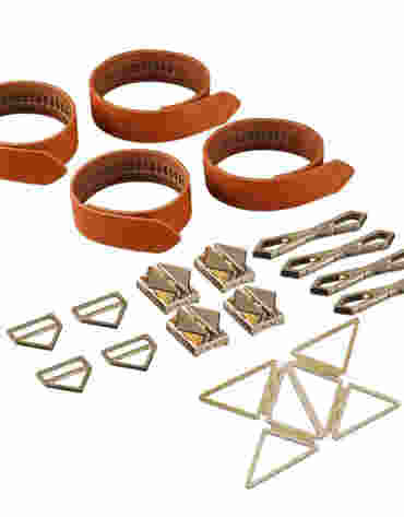 LOCKINK uprząż Bondage Hogtie Set Brown