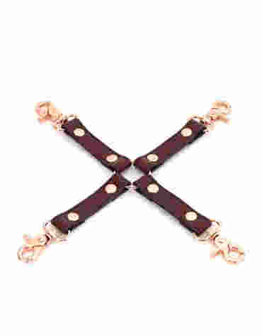 Liebe Seele uprząż bondage Wine Red Hogtie