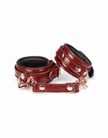 Liebe Seele kajdanki Wine Red Narrow Wrist Cuffs
