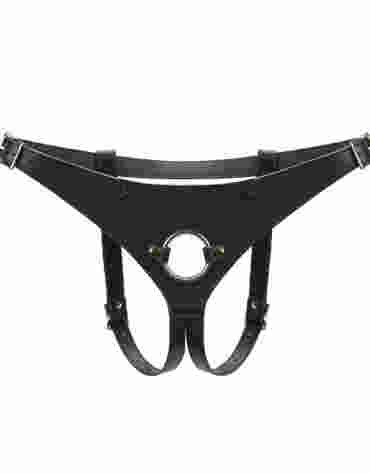 Liebe Seele uprząż Dark Secret Deluxe Leather Strap On Harness