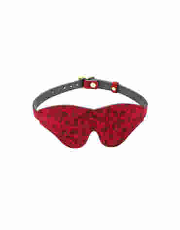 Liebe Seele maska Kinbaku Ukiyoe Red Rosy Lamb Leather Blindfold