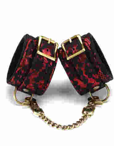 Liebe Seele kajdanki Victorian Garden Lace and Velvet Ankle Cuffs