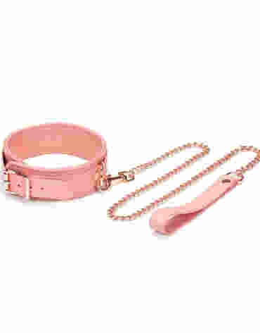 Liebe Seele obróżka ze smyczą Pink Dream Collar with Leash