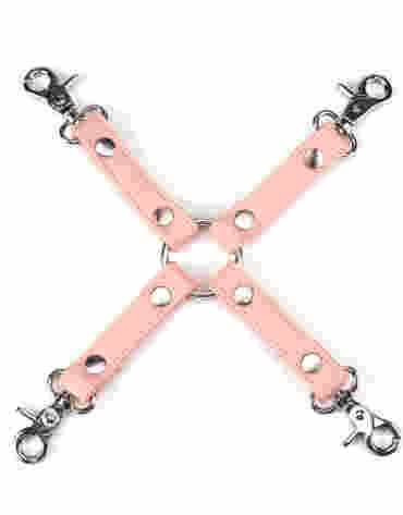 Liebe Seele uprząż Bondage Pink Organosilicon Hogtie