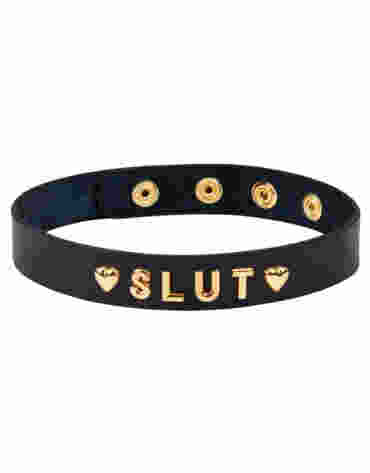 Liebe Seele Gold Word Choker-SLUT