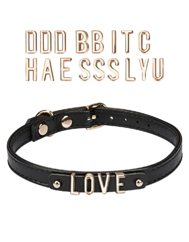 Liebe Seele DIY Choker with 21 Removable Letters