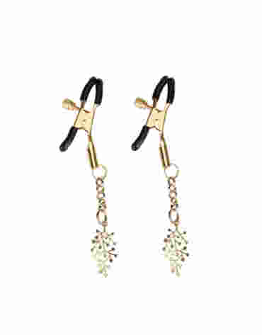 Liebe Seele klamerki na sutki Gold Rose Tree Nipple Clamps