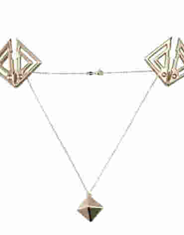 LOCKINK zaciski Nipple Clamps with Heavy Pendant Gold