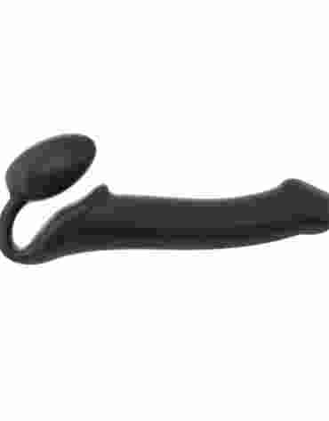 Podwójne dildo Strap-on-me Silicone bendable strap-on L Black