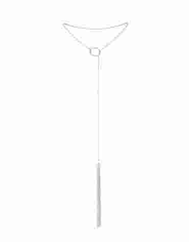 Srebrny wisiorek pejczyk Bijoux Indiscrets Magnifique Tickler Pendant Silver