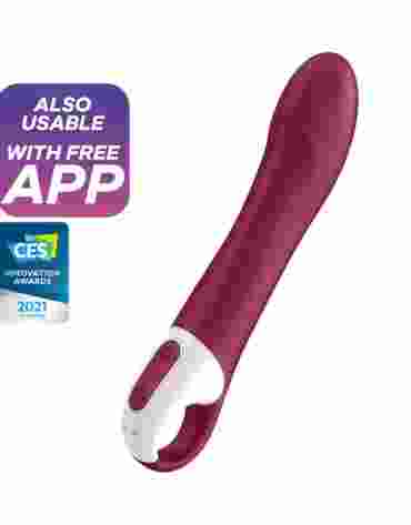 Podgrzewany wibrator z realistyczną główką Satisfyer Big Heat Connect App