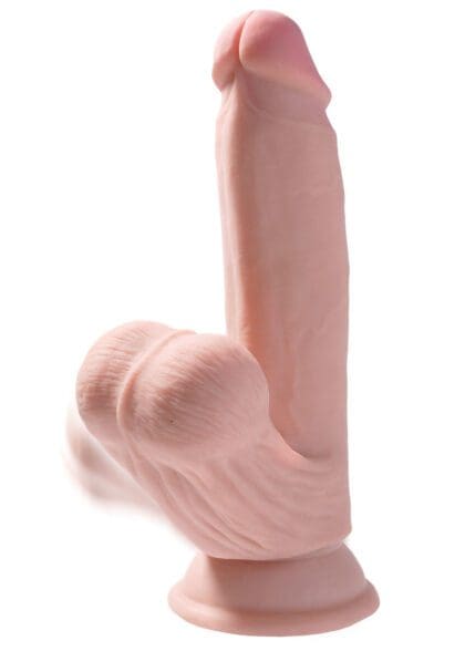 Dildo Z Przyssawką 3D Cock Swinging Balls 7 Inch King Cock