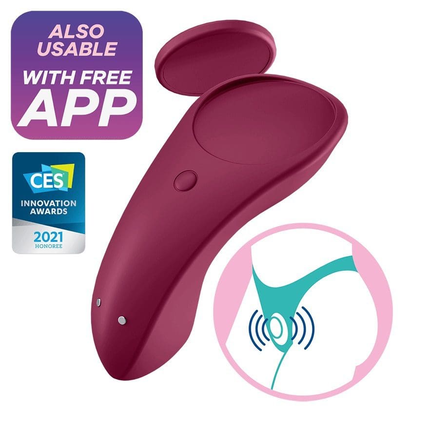Wibrator do łechtaczki Sexy Secret Panty Vibrator Red Satisfayer 2 Wibrator do łechtaczki Sexy Secret Panty Vibrator Red Satisfayer