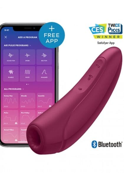 Stymulator Łechtaczki Curvy 1+ Rose Red With App Satisfyer