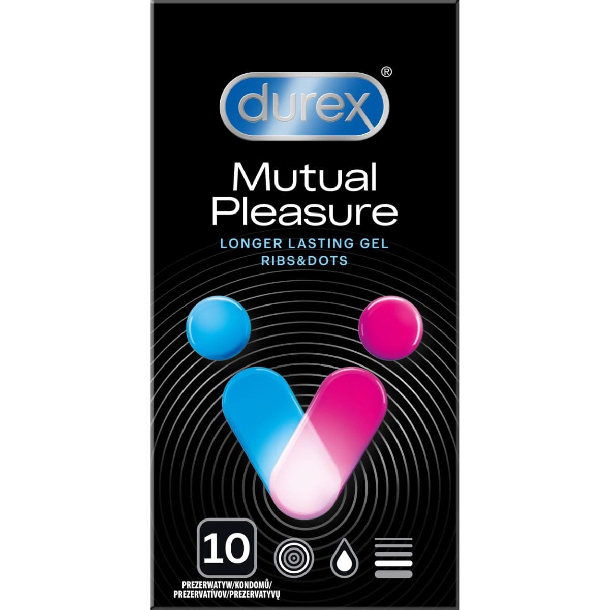 Prezerwatywy Lateksowe Ze Środkiem Opóźniającym Wytrysk Mutual Pleasure 10Szt. Durex 5 Prezerwatywy Lateksowe Ze Środkiem Opóźniającym Wytrysk Mutual Pleasure 10Szt. Durex
