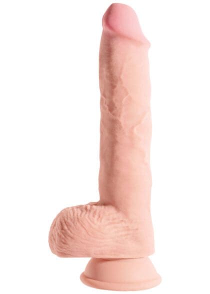 Realistyczne Dildo Z Przyssawką Triple Density Fat With Balls 10 Inch King Cock