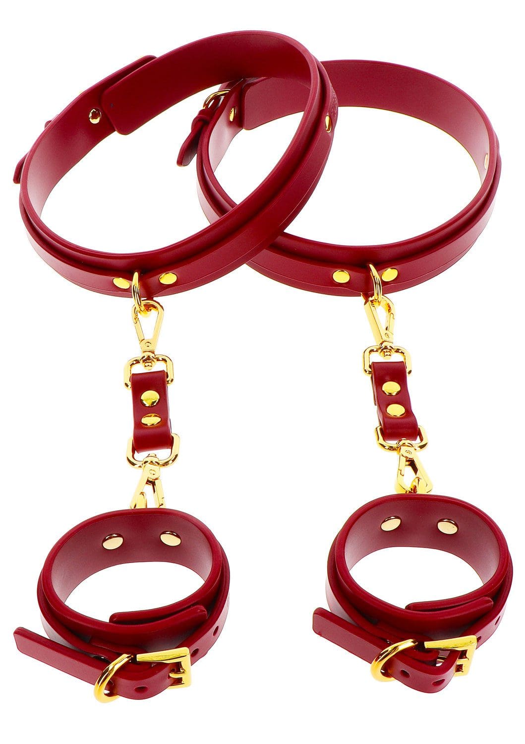 Kajdanki Na Ręce I Uda Wrist To Thigh Cuff Set Taboom 4 Kajdanki Na Ręce I Uda Wrist To Thigh Cuff Set Taboom