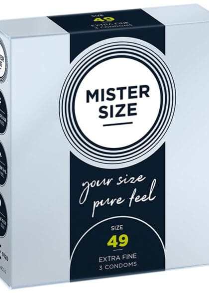 Condoms 49 Mm 3 Pieces Mister.Size
