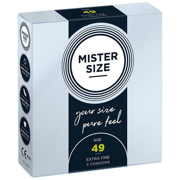 Condoms 49 Mm 3 Pieces Mister.Size 9 Condoms 49 Mm 3 Pieces Mister.Size