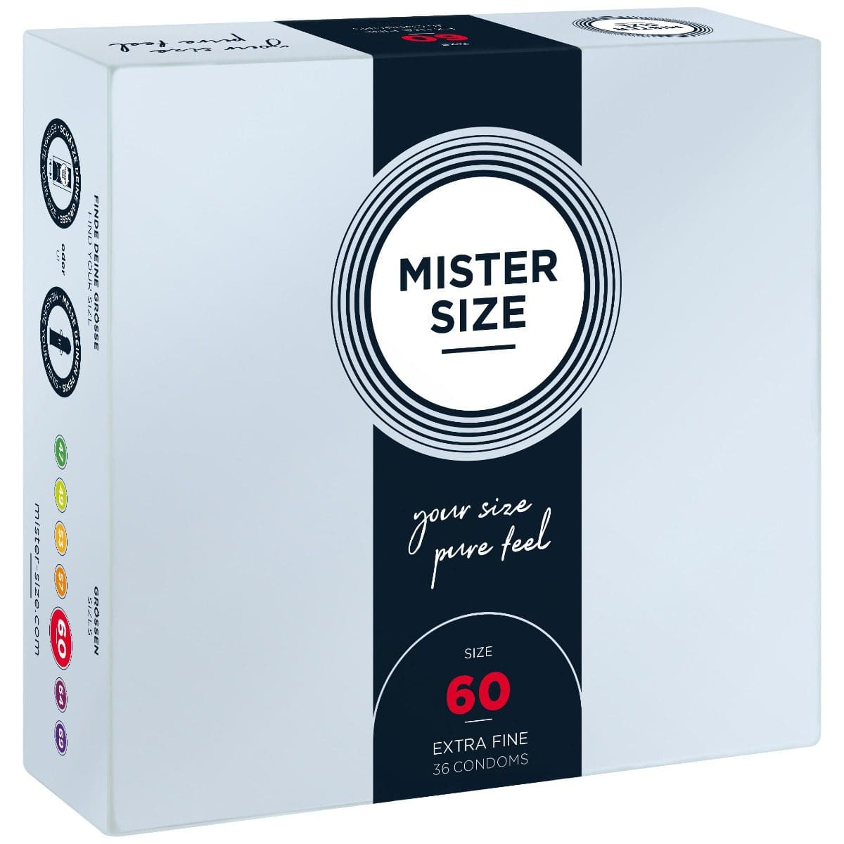 Condoms 60 Mm 36 Pieces Mister.Size 6 10562 2