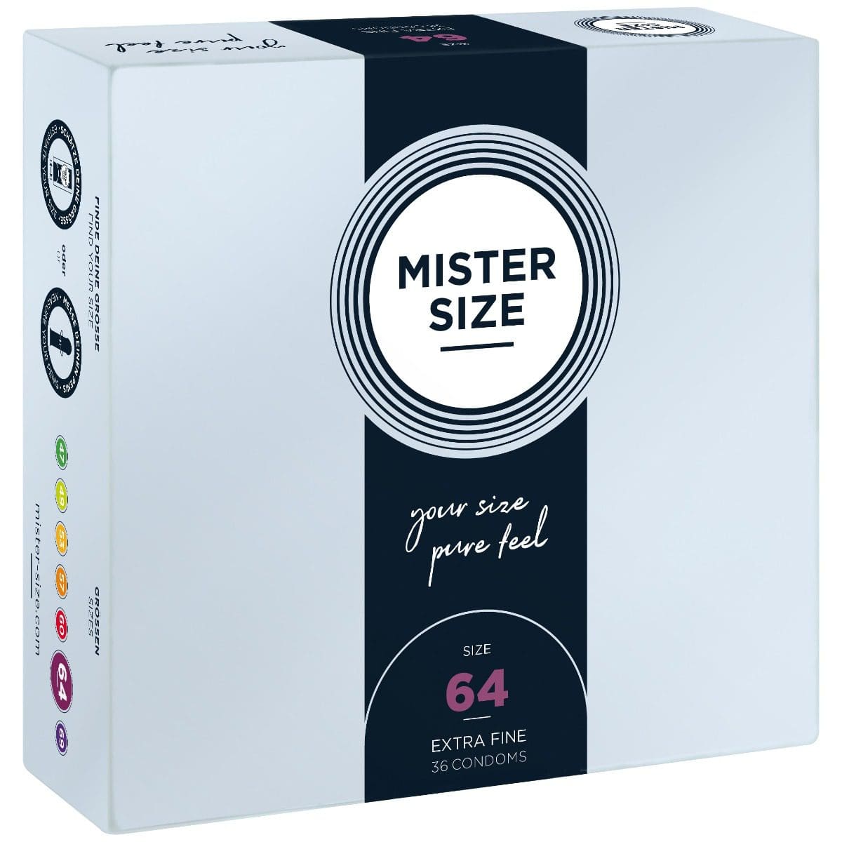 Condoms 64 Mm 36 Pieces Mister.Size 8 Condoms 64 Mm 36 Pieces Mister.Size
