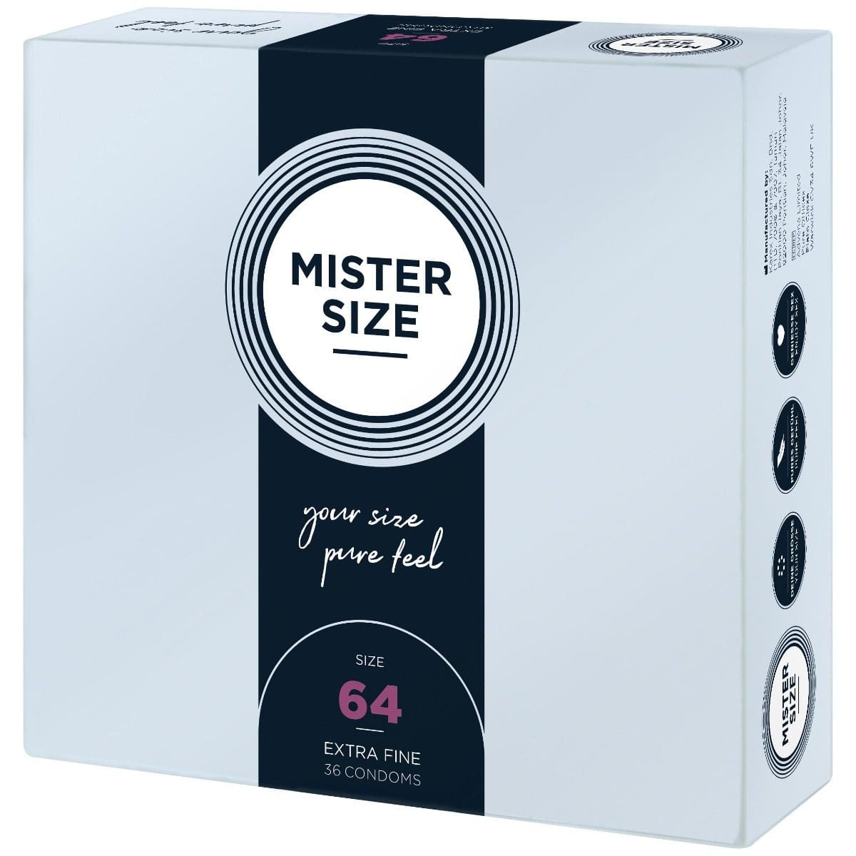 Condoms 64 Mm 36 Pieces Mister.Size 5 Condoms 64 Mm 36 Pieces Mister.Size
