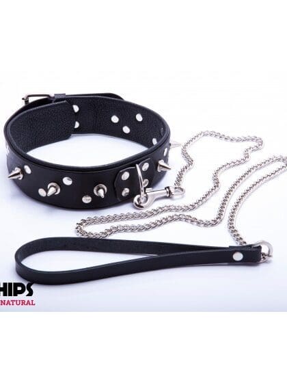 Obroża Męska Ze Smyczą Whips