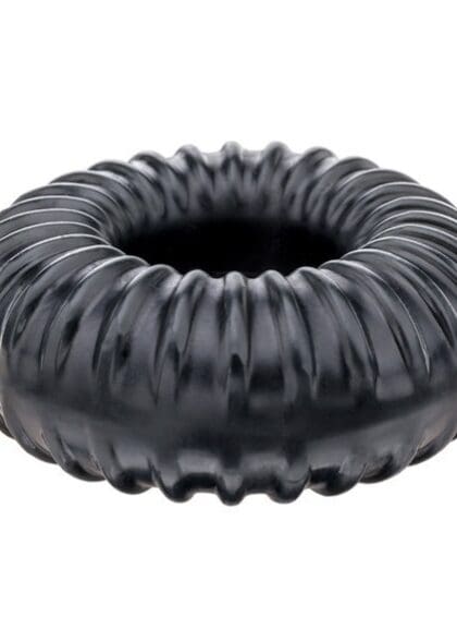 Pierścień Erekcyjny Ribbed Ring Black Perfect Fit