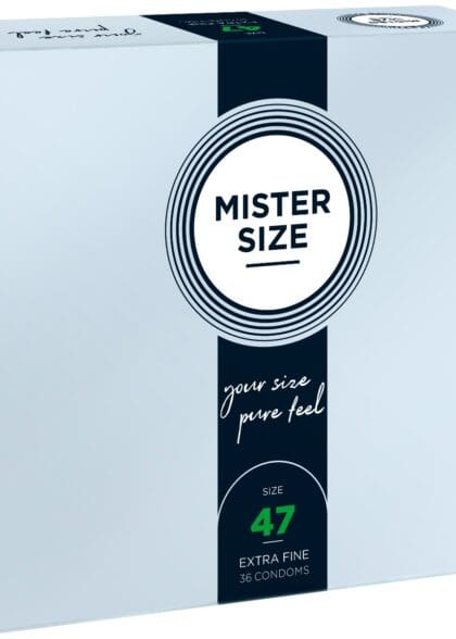 47 Mm Condoms 36 Pieces Mister.Size