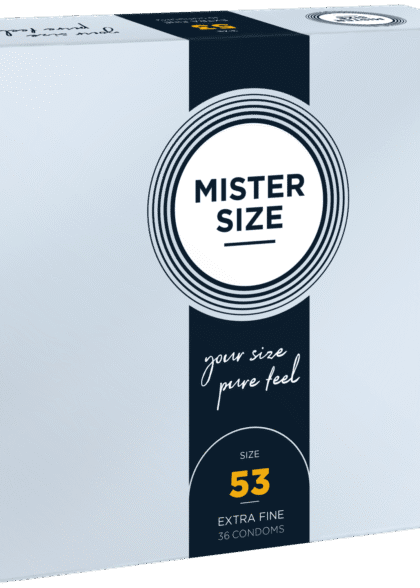 53 Mm Condoms 36 Pieces Mister.Size