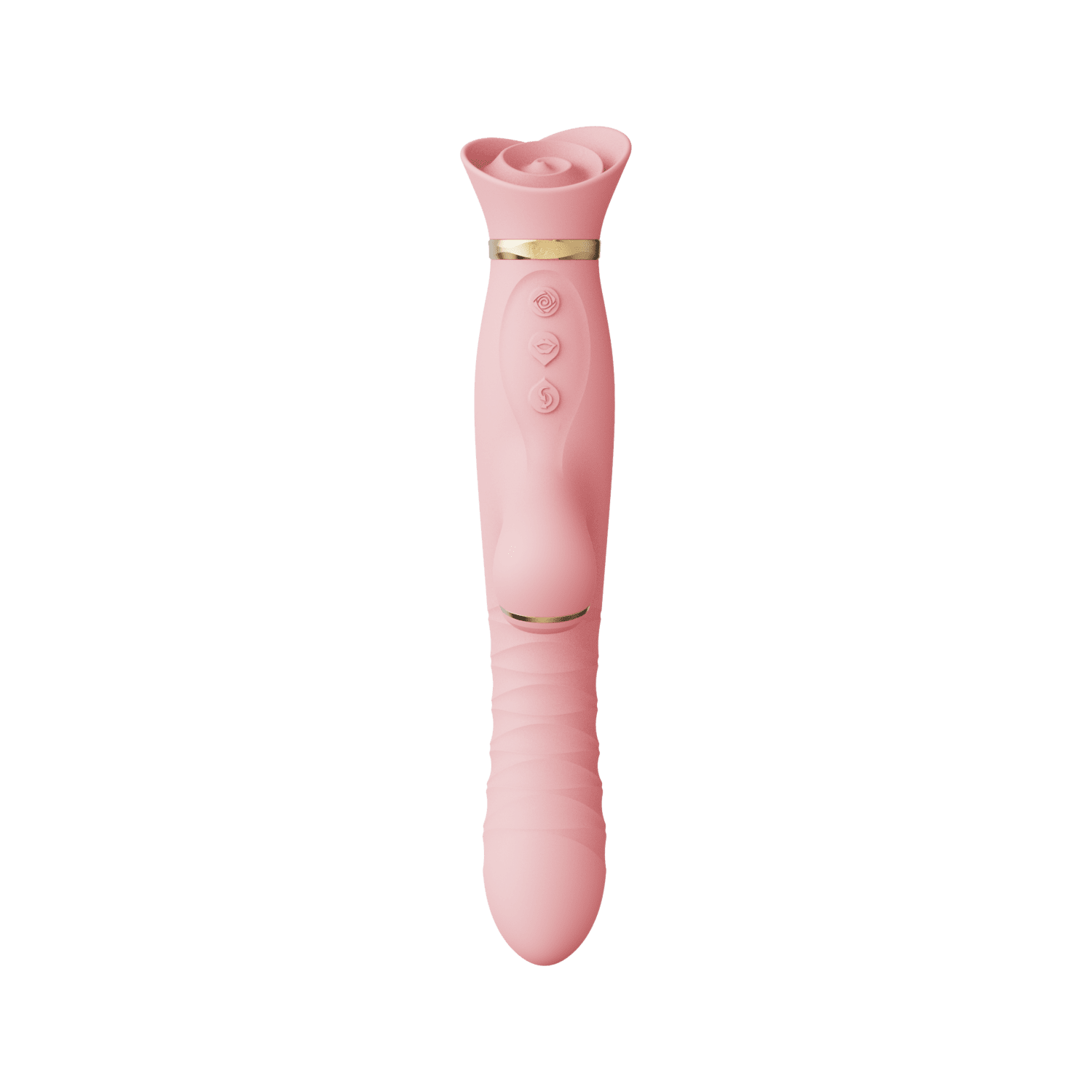 Wibrator Wielofunkcyjny Rose Thruster Strawberry Pink Zalo 4 Wibrator Wielofunkcyjny Rose Thruster Strawberry Pink Zalo