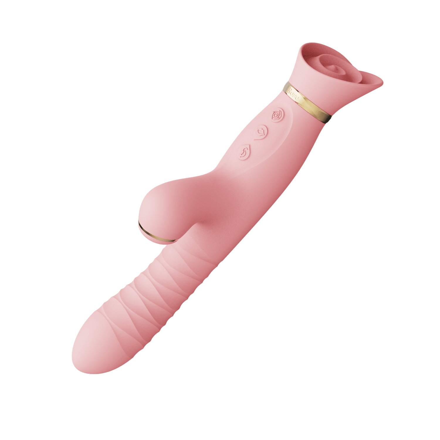 Wibrator Wielofunkcyjny Rose Thruster Strawberry Pink Zalo 6 Wibrator Wielofunkcyjny Rose Thruster Strawberry Pink Zalo