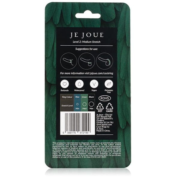Rozciągliwy Silikonowy Pierścień Erekcyjny Medium Stretch Silicone Cock Ring Green Je Joue 7 Rozciągliwy Silikonowy Pierścień Erekcyjny Medium Stretch Silicone Cock Ring Green Je Joue