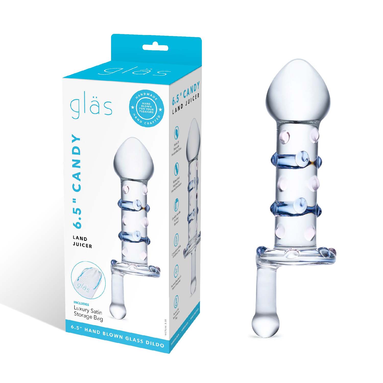Szklany Korek Z Uchwytem Candy Land Juicer S Dildo Glas 5 Szklany Korek Z Uchwytem Candy Land Juicer S Dildo Glas