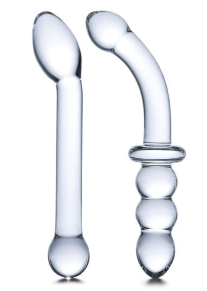 Zestaw Dwóch Szklanych Dild G-Spot Pleasure S Dildo Set 2 Pcs Glas