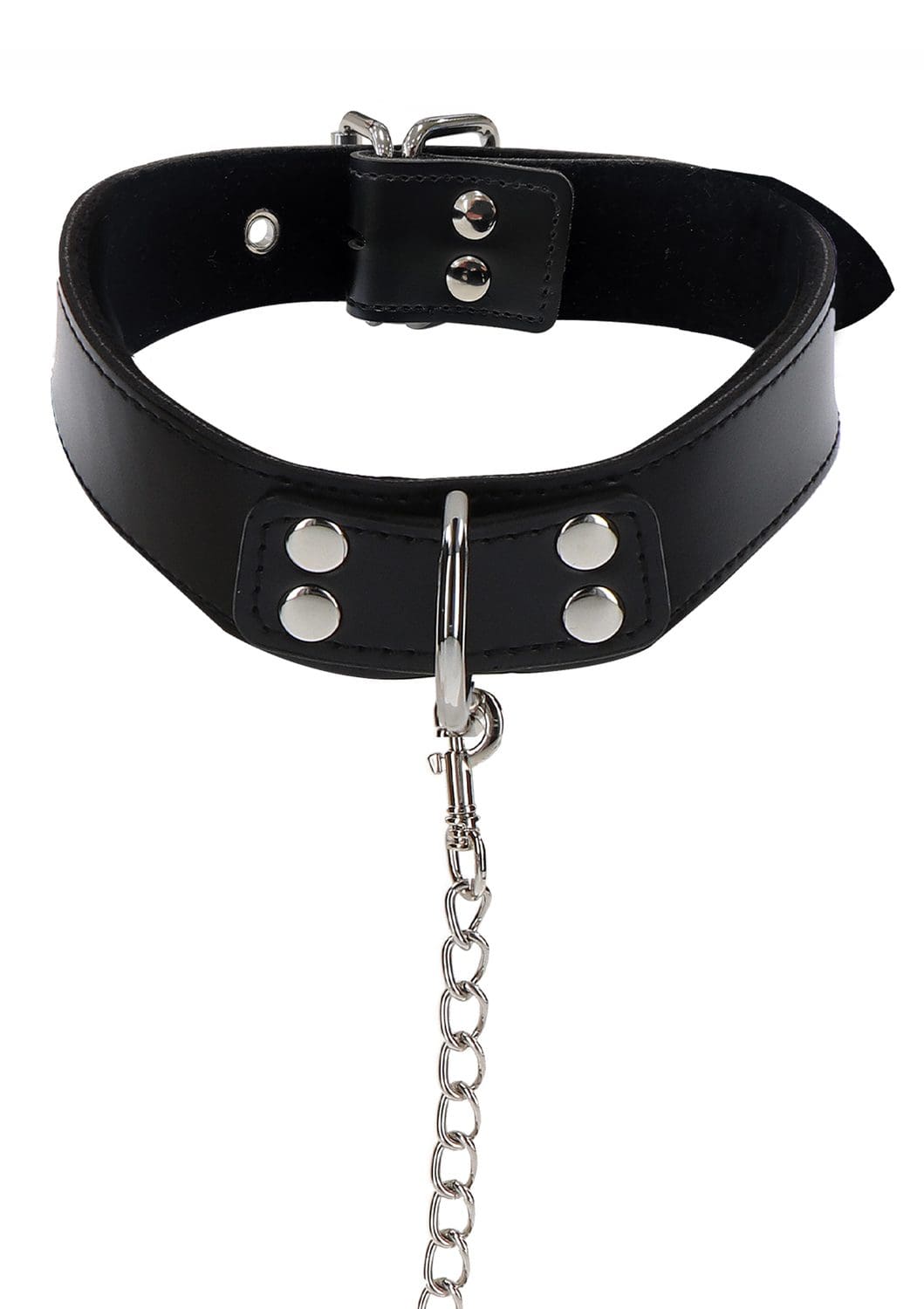 Obróżka Ze Smyczą Elegant Collar And Chain Leash Black Taboom 5 Obróżka Ze Smyczą Elegant Collar And Chain Leash Black Taboom