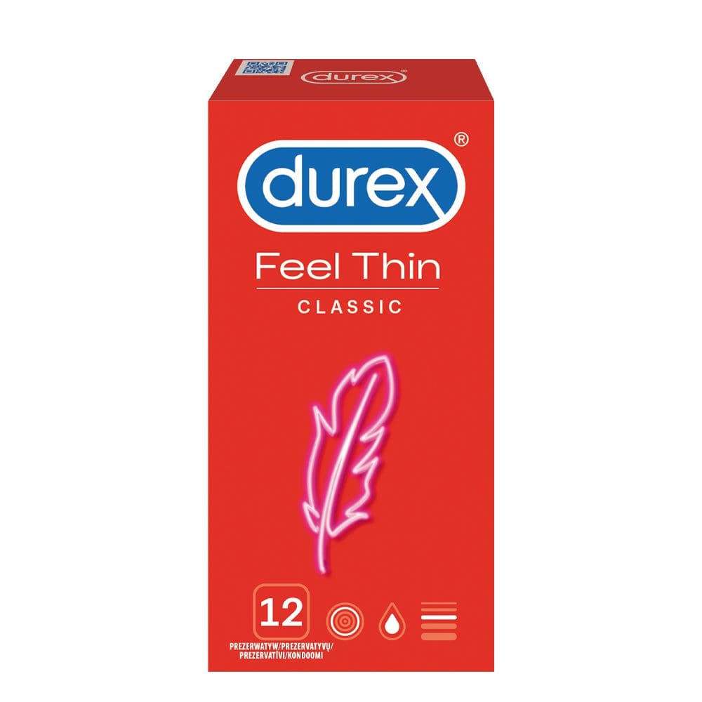 Super Cieńkie Prezerwatywy Lateksowe Feel Thin Classic 12 Szt. Durex 4 Super Cieńkie Prezerwatywy Lateksowe Feel Thin Classic 12 Szt. Durex