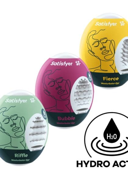 Zestaw Do Masturbacji Masturbator Egg Set 3Pcs Satisfyer