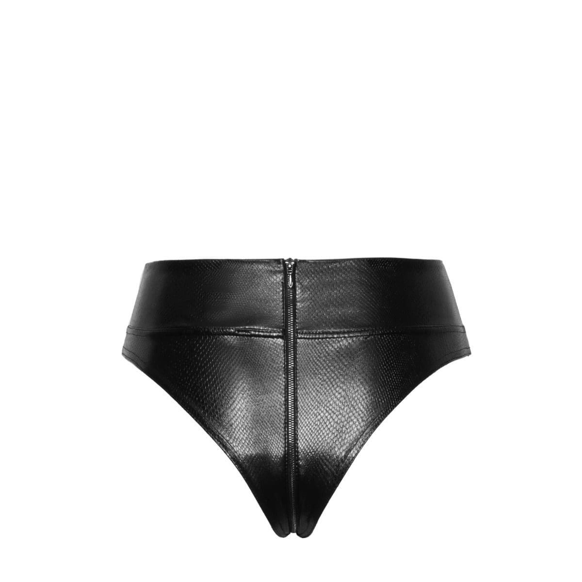 Figi F276 Snake wetlook panty with zipper XL Noir Handmade 6 Figi F276 Snake wetlook panty with zipper XL Noir Handmade
