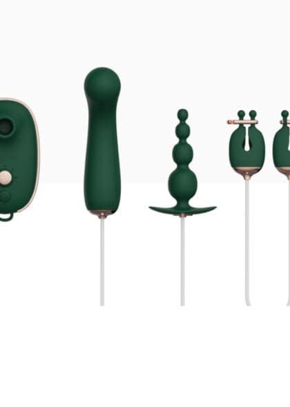 Zestaw Zabawek Erotycznych Dla Kobiet Quartet Set Green Qingnan