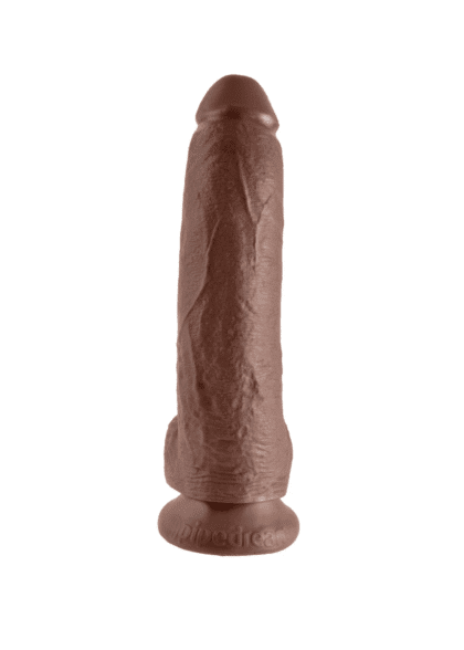 Dildo King Cock With Bals 9 Brown Pipedream