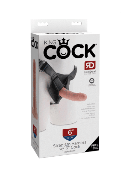 Uprząż Z Dildo King Cock Strap On Horness 6 Light Pipedream