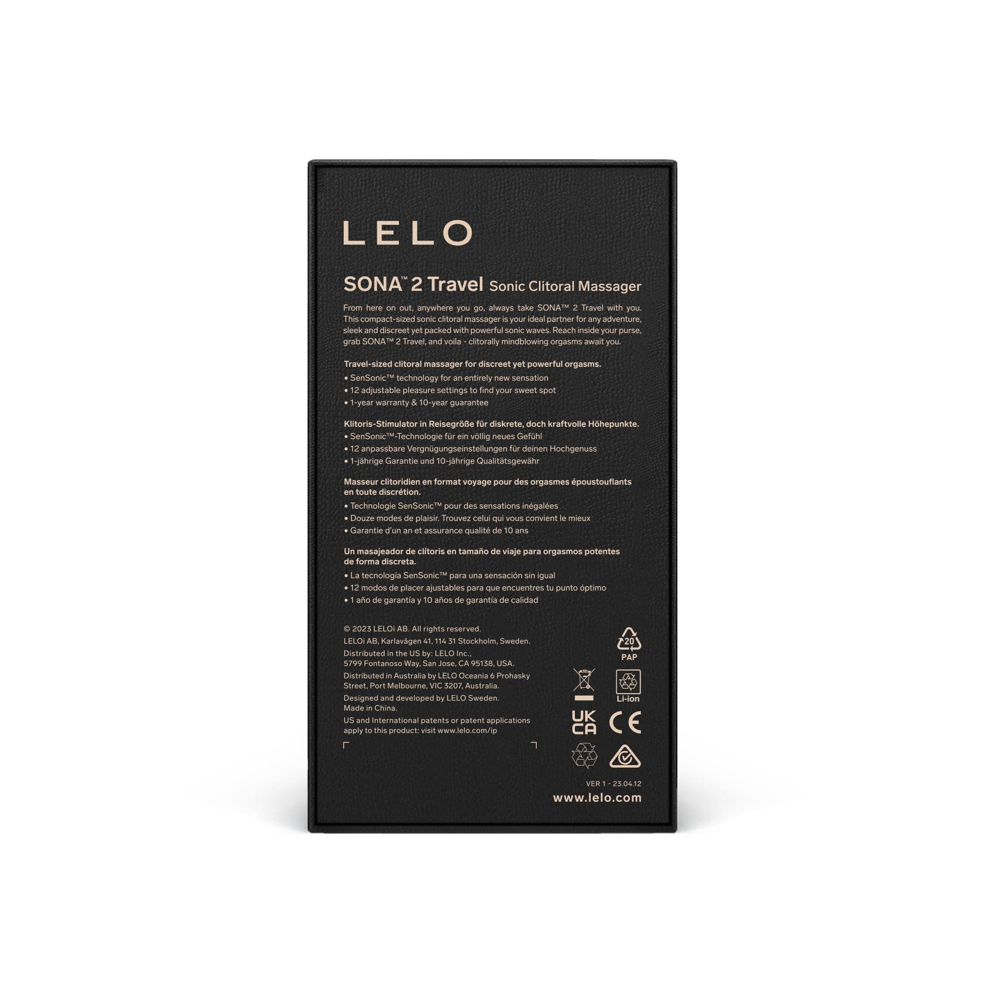 Stymulator Łechtaczki Sona 2 Travel Pink Lelo 7 Stymulator Łechtaczki Sona 2 Travel Pink Lelo