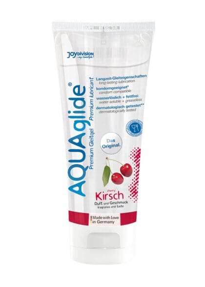 Lubrykant Wodny O Smaku Wiśniowym Aquaglide Cherry 100 Ml JoyDivision