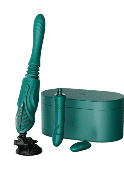 Maszyna Do Seksu Sesh Compact Sex Machine Turquoise Green Zalo