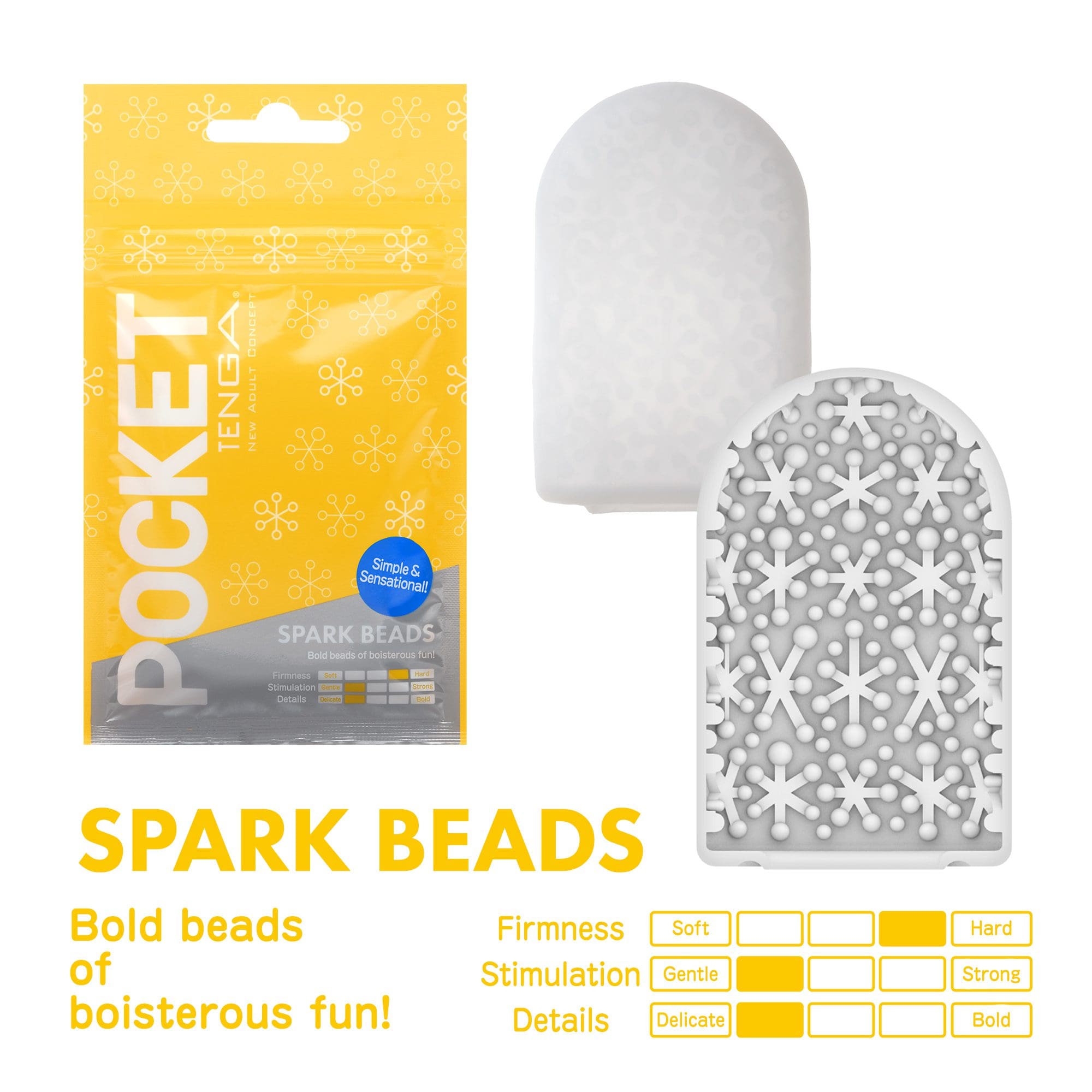 Masturbator Pocket Stroker Spark Beads Tenga 5 Masturbator Pocket Stroker Spark Beads Tenga