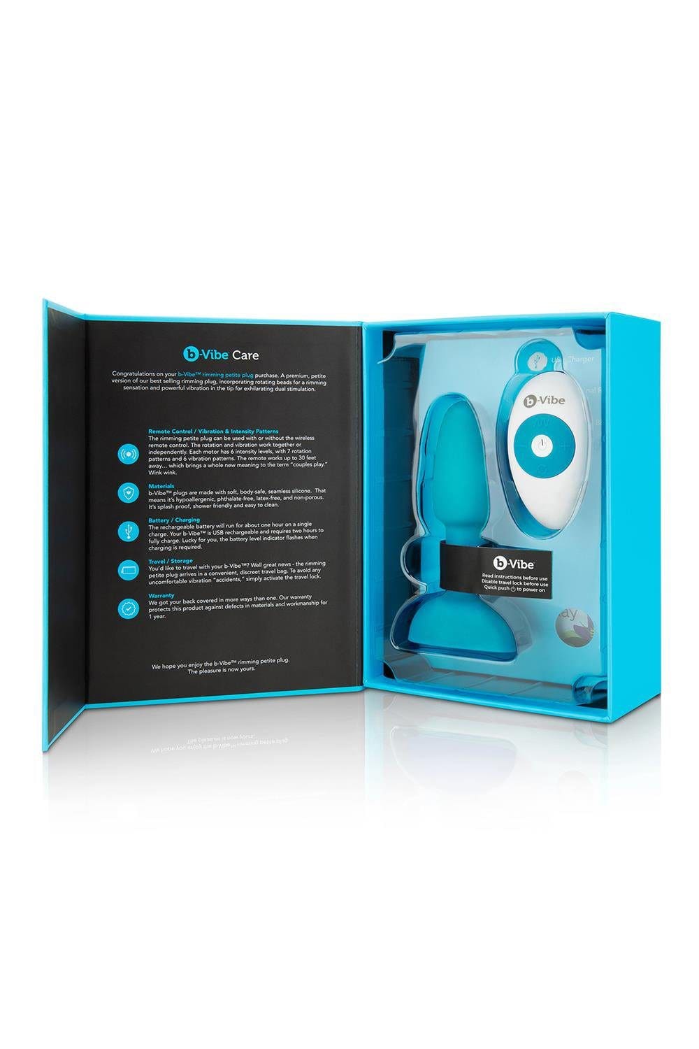 Korek analny Rimming Petite Teal b-Vibe 8 13936 1